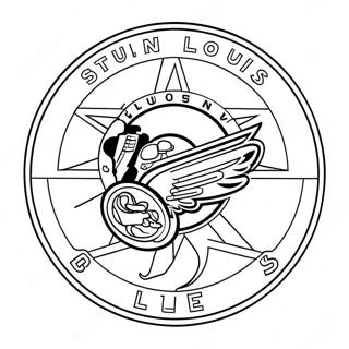 St Louis Blues Logo Coloring Page 71002-57040