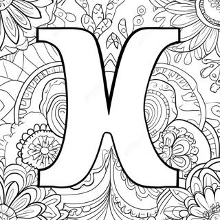 Letter V Coloring Page 7101-5836