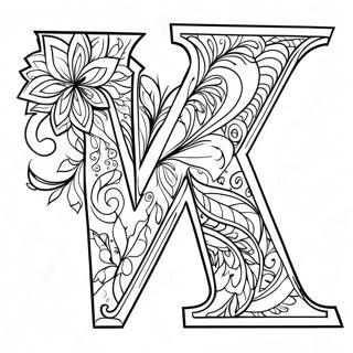 Letter V Coloring Pages