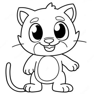 Talking Tom Hero Coloring Page 71032-57062