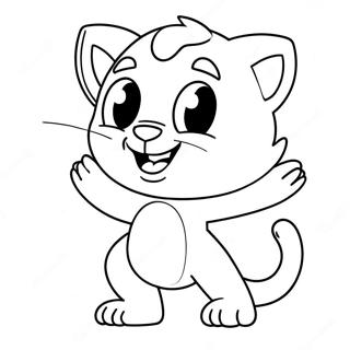 Talking Tom Hero Coloring Page 71032-57063