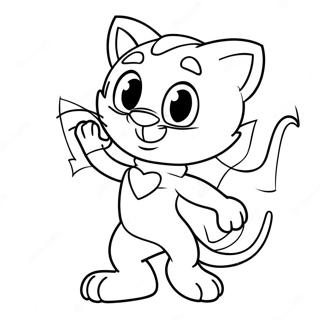 Talking Tom In Superhero Costume Coloring Page 71033-57065