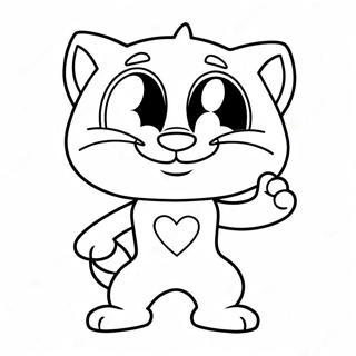 Talking Tom In Superhero Costume Coloring Page 71033-57066