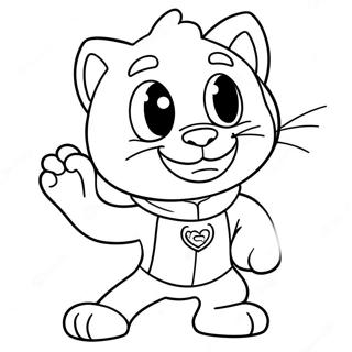 Talking Tom In Superhero Costume Coloring Page 71033-57068