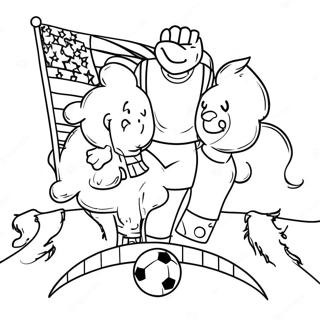 Usa Soccer Coloring Pages