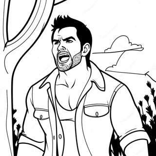 Derek Hale Howling Coloring Page 71113-57131