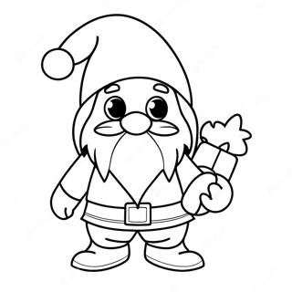 Christmas Gnome Coloring Page 7111-5841