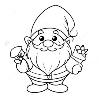 Christmas Gnome Coloring Page 7111-5842