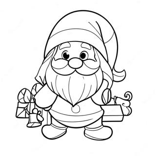 Christmas Gnome Coloring Page 7111-5843