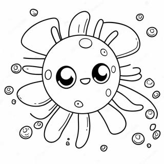 Cute Cartoon Virus Coloring Page 71153-57163