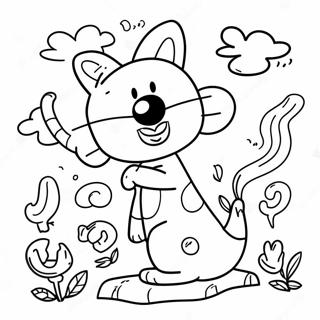 Rhyming Coloring Page With Fun Characters 71182-57178