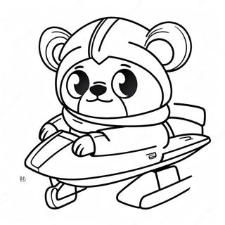 Cute Ewok With Speeder Coloring Page 71193-57193