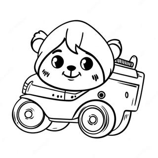 Cute Ewok With Speeder Coloring Page 71193-57194