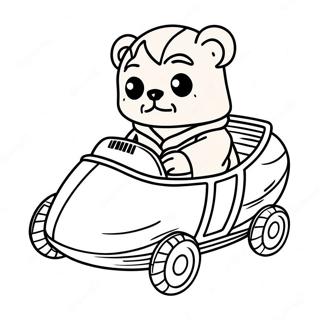 Cute Ewok With Speeder Coloring Page 71193-57195