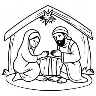 Mary And Joseph Coloring Pages