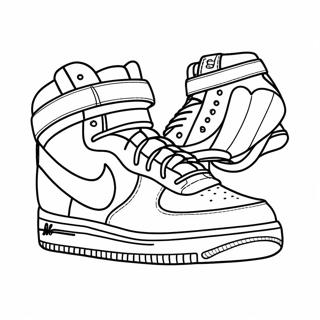 Air Force 1 Classic Sneakers Coloring Page 7121-5850