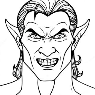 Demon Vampire For Adults Coloring Pages