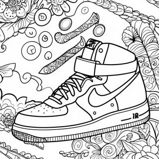 Air Force 1 High Top Coloring Page 7122-5847