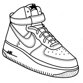 Air Force 1 High Top Coloring Page 7122-5848