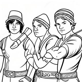 Creed Band Members Coloring Page 71243-57231