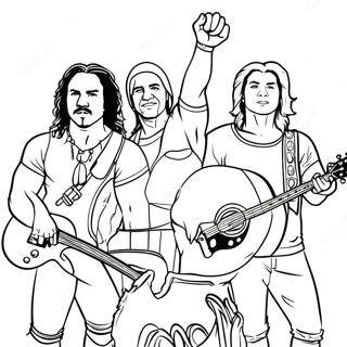 Creed Band Members Coloring Page 71243-57232