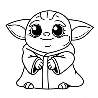 Baby Yoda Easter Egg Coloring Page 71262-57250