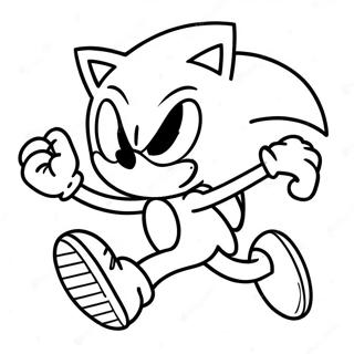 Sonic The Hedgehog Running Fast Coloring Page 71273-57259