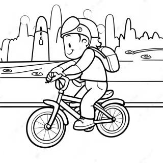 Bike Safety Coloring Pages