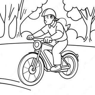 Bike Safety Awareness Coloring Page 71282-57266