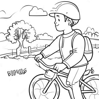 Bike Safety Awareness Coloring Page 71282-57268