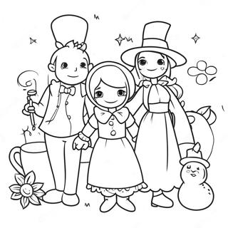 Enchanting Just Add Magic Characters Coloring Page 71303-57281