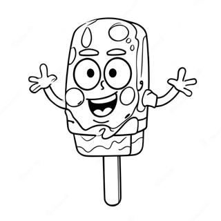 Spongebob Popsicle Coloring Page 71322-57298