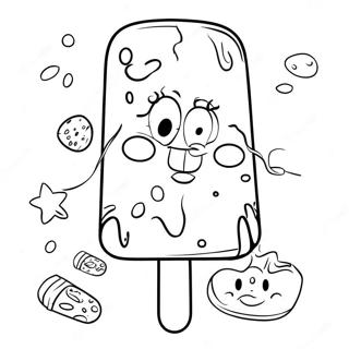 Spongebob Popsicle Coloring Page 71322-57300