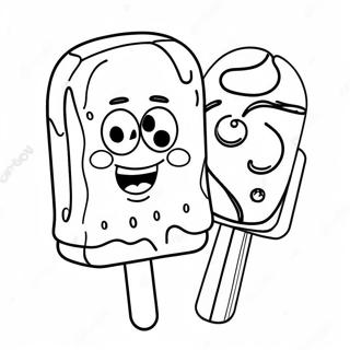 Spongebob Popsicle Coloring Pages