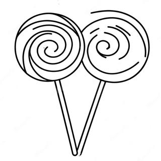 Colorful Swirl Lollipop Coloring Page 7132-5857