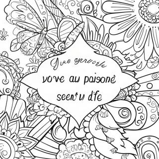 Bright And Cheerful Affirmations Coloring Page 71343-57315