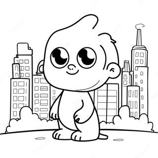 Charlie's Colorform City Coloring Pages