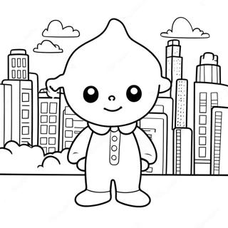 Charlie S Colorform City Fun Characters Coloring Page 71353-57324