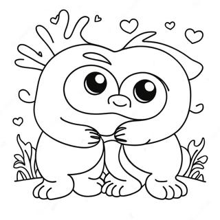 Love Monster Coloring Pages