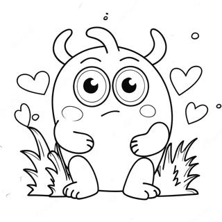 Love Monster Coloring Page 71372-57334