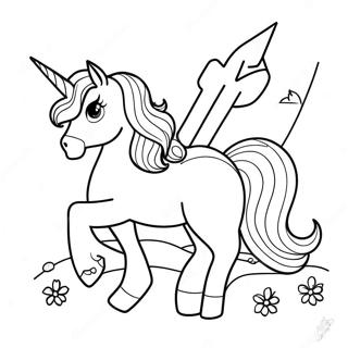 Unicorn Horse Coloring Pages