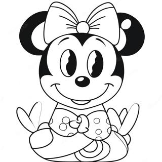 Minnie Bowtique Coloring Pages