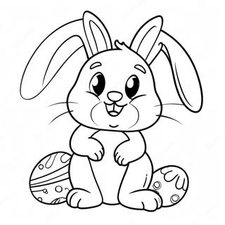 Vintage Easter Bunny Coloring Page 71422-57374