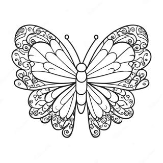 Heart Butterfly Coloring Page 71432-57383