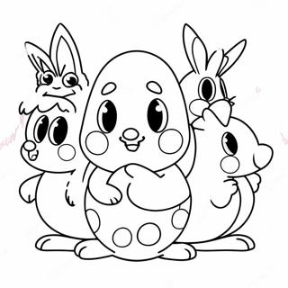 Easter Among Us Characters Coloring Page 71442-57391