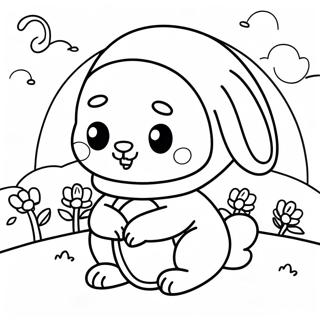 Cute Easter Among Us Crewmate Coloring Page 71443-57396