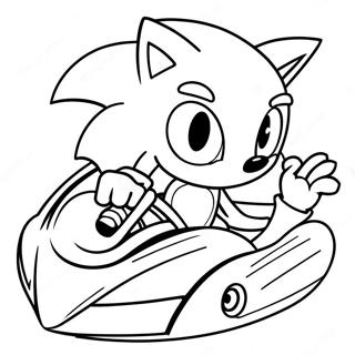 Sonic The Hedgehog Racing Coloring Page 71453-57401