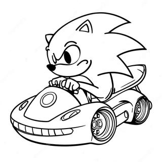 Sonic The Hedgehog Racing Coloring Page 71453-57402