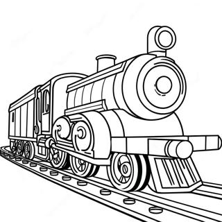 Lego Train Coloring Pages