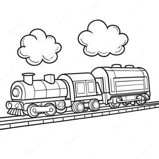 Lego Train Coloring Page 71462-57407